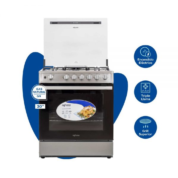 Cocina AGHASO 5 Hornillas con Horno – GN/GLB «NUEVO» Cocina AGHASO 5 Hornillas con Horno – GN/GLB «NUEVO»